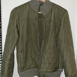 Army Green Prana Bomber Jacket